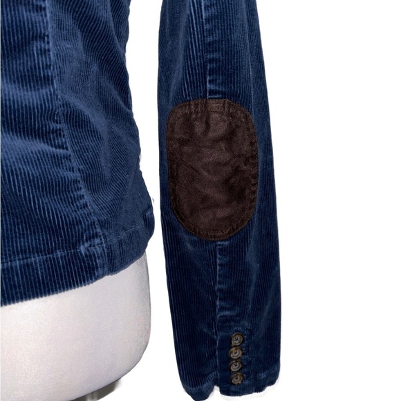 American Eagle Corduroy Navy Women’s patchwork blazer. Medium - Picture 4 of 8